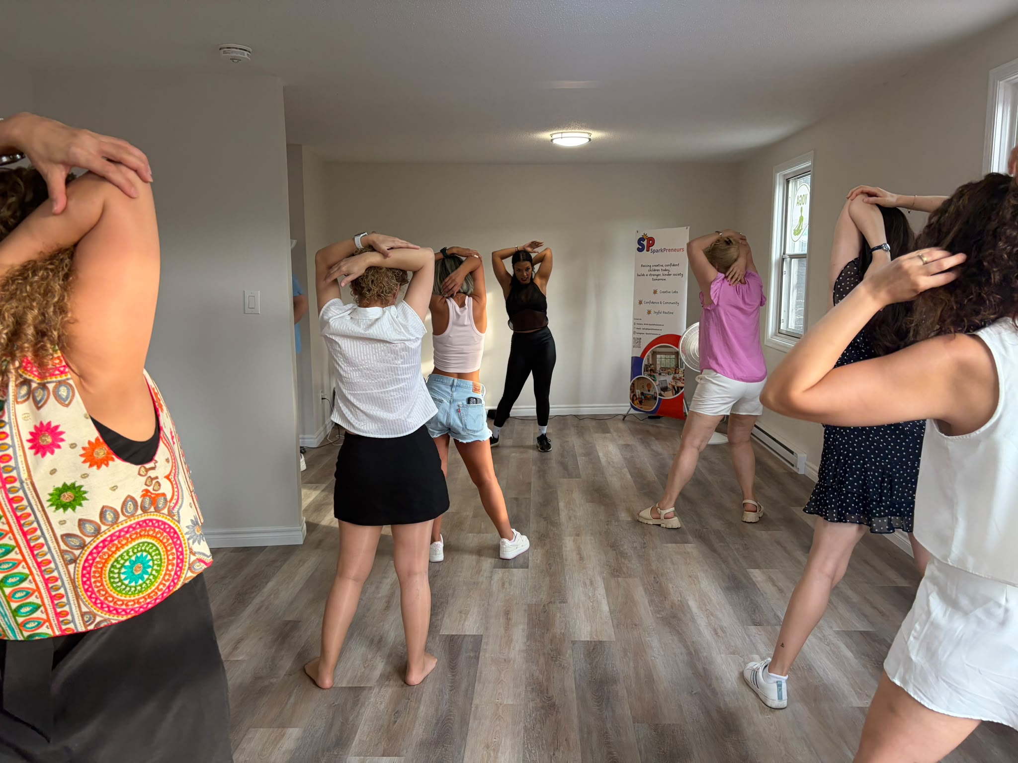 Zumba class at SparkPreneurs